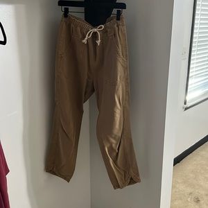 Khaki Anthro joggers